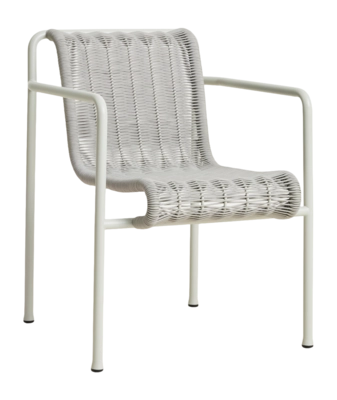 Tuinstoel HAY Palissade Cord Dining Armchair Sky Grey Powder Coated Steel