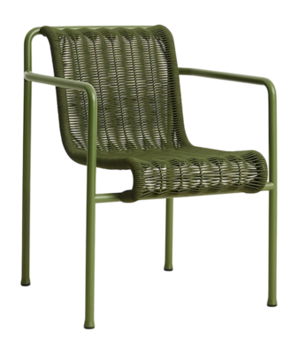 Tuinstoel HAY Palissade Cord Dining Armchair Olive