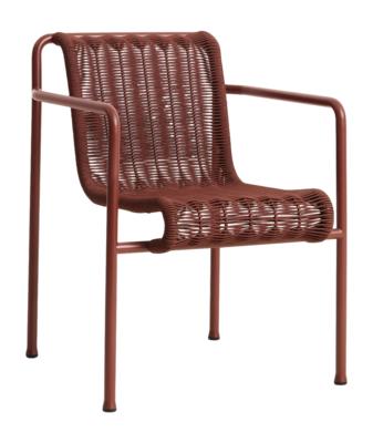 Tuinstoel HAY Palissade Cord Dining Armchair Iron Red Powder Coated Steel