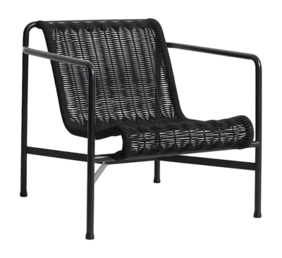 Tuinstoel HAY Palissade Cord Lounge Chair Low Anthracite