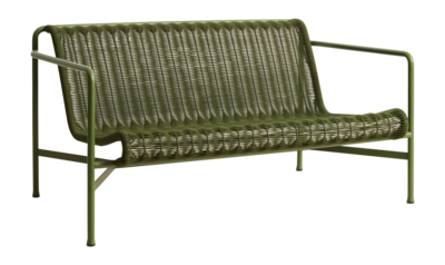Tuinbank HAY Palissade Cord Lounge Sofa Olive Powder Coated Steel