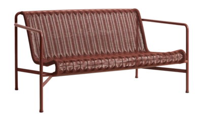 Tuinbank HAY Palissade Cord Lounge Sofa Iron Red Powder Coated Steel