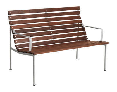 Tuinbank HAY Traverse Lounge Bench W. Arm Heat Treated Oiled Ash