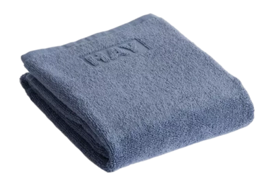 Telo doccia HAY Mono Organic 70 x 140 cm, Blu Acciaio