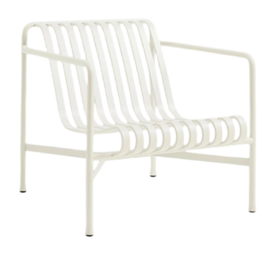 Tuinstoel HAY Palissade Lounge Chair Low Cream White