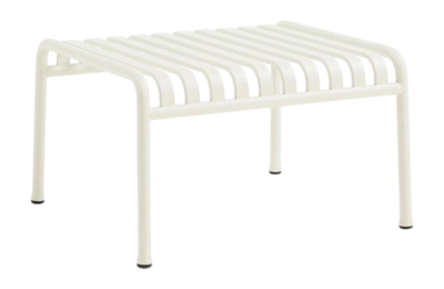 Table de Jardin HAY Palissade Ottoman Cream White Powder Coated Steel