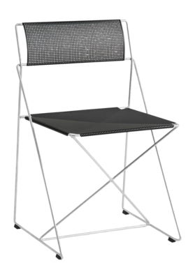 Stoel HAY X-Line Chair Hot Galvanised Base Black