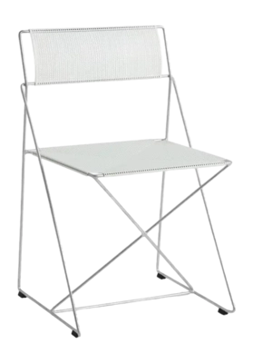 Stoel HAY X-Line Chair Hot Galvanised Base Chalk White