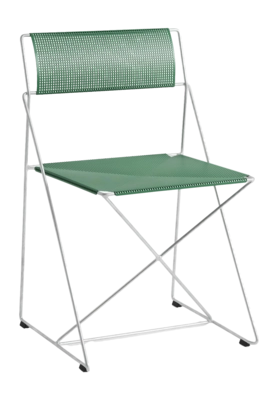 Stoel HAY X-Line Chair Hot Galvanised Base Leek Green