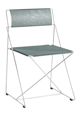Stoel HAY X-Line Chair Hot Galvanised Base Moss