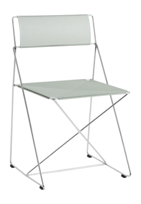 Stoel HAY X-Line Chair Chromed Base Indoor Pale Linden