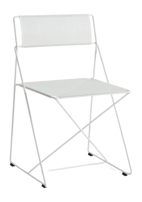 Stoel HAY X-Line Chair Chalk White Powder Coated Steel Base Chalk White