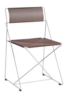 Stoel HAY X-Line Chair Hot Galvanised Base 2.0 Iron Red