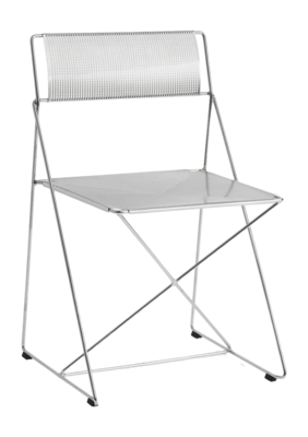 Stoel HAY X-Line Chair Chromed Base Indoor 2.0 Chromed Seat/Back