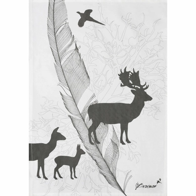 Theedoek By Brorson Fallow Deer