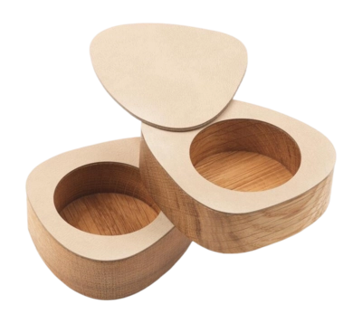 Peffer- und Salzset Lind DNA Curve Salt & Pepper Nupo Sand (2er-Set)