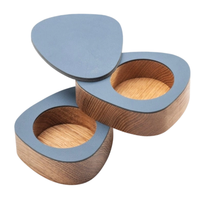 Ensemble de Sel et de Poivre Lind DNA Curve Salt & Pepper Nupo Dark Blue (Ensemble de 2)