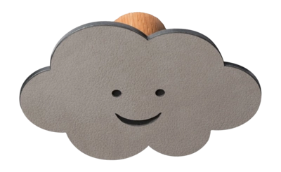Haakje Lind DNA Cloud Dot Nupo Light Grey/Steel Anthracite