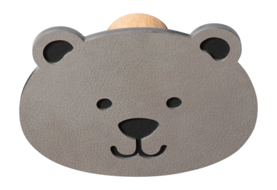 Haakje Lind DNA Bear Dot Nupo Light Grey/Steel Anthracite