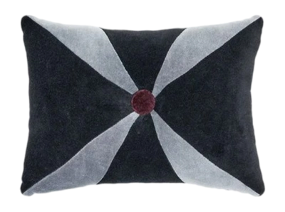 Sierkussenhoes Cozy Cushions Noir/Granit 32 x 20 cm