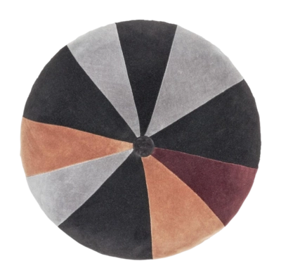 Sierkussenhoes Cozy Cushions Noir, Granit Ø 40 cm