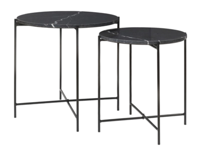 Bijzettafel Cozy Furniture Noir (Set van 2)