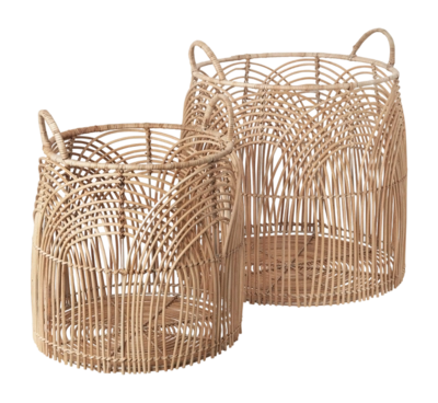Opbergmand Cozy Baskets Natural 45 cm (Set van 3)