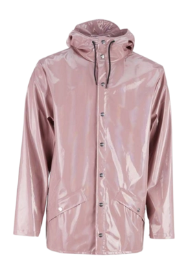 Raincoat RAINS Galaxy Overcoat Holographic Woodrose- M/ L
