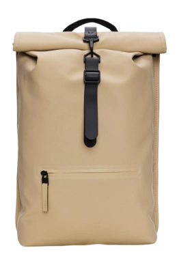 Backpack RAINS Unisex Rolltop Sand