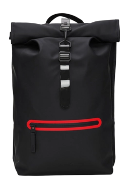 Rugzak RAINS Unisex Rolltop Rucksack Contrast Black