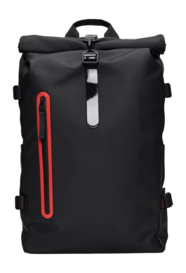 Sac à Dos RAINS Unisexe Rolltop Contrast Large Black