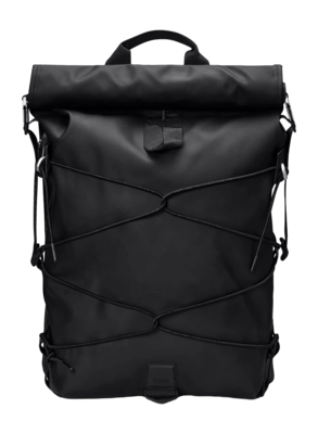 Rugzak RAINS Unisex Trail Cord Rolltop Black