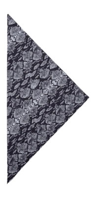 Sjaal RAINS Unisex Snake Mito Scarf Black
