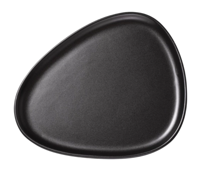 Assiette Lind DNA Stoneware Dinner Plate Black