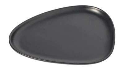 Assiette Lind DNA Stoneware Lunch Plate Black