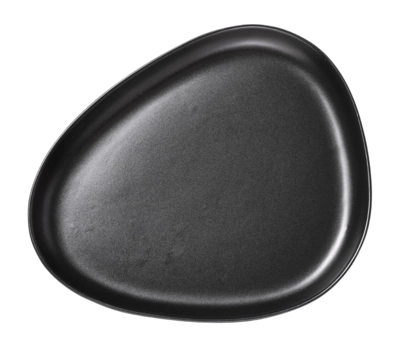 Assiette Lind DNA Stoneware Platter Plate Black
