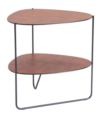 Bijzettafel Lind DNA Curve Coffee Table Double Bull Cognac
