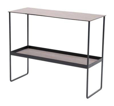 Tafel Lind DNA Console Table - 2 racks Bull Warm Grey