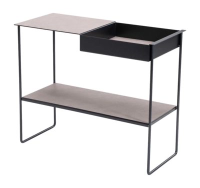 Tafel Lind DNA Console Table Storage - 2 racks Bull Warm Grey