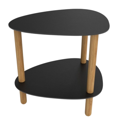 Loungetafel Lind DNA Curve Lounge Table S Bull Black Oak Nature
