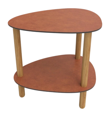 Loungetafel Lind DNA Curve Lounge Table S Bull Cognac Oak Nature