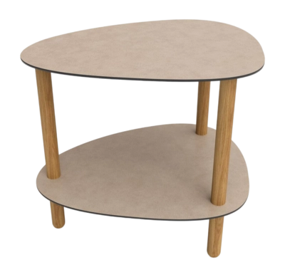 Loungetafel Lind DNA Curve Lounge Table L Bull Warm Grey Oak Nature