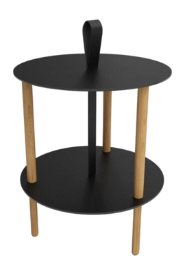 Table de Bout Lind DNA Strap Table S Bull Black/Oak Nature