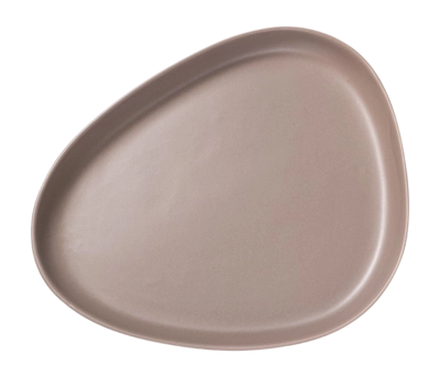 Assiette Lind DNA Stoneware Platter Plate Warm Grey