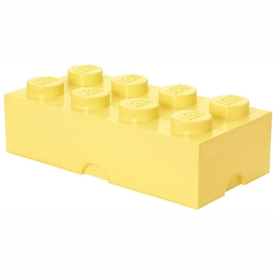 Storage Container Lego Kids Brick 8 Pastel Yellow