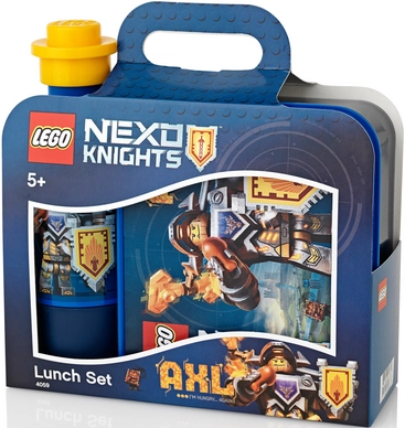 Lunchset LEGO Print Nexo Knights Blauw zwart