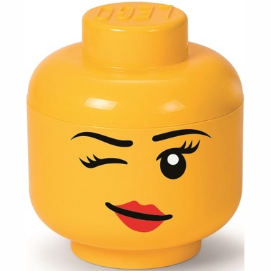 Opbergbox LEGO Hoofd Whinky Klein Geel