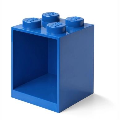 Regal Lego Iconic Brick 4 Noppen Blau