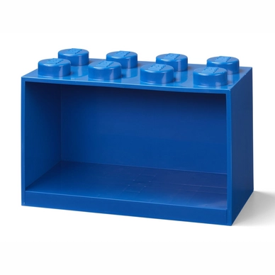 Regal Lego Iconic Brick 8 Noppen Blau