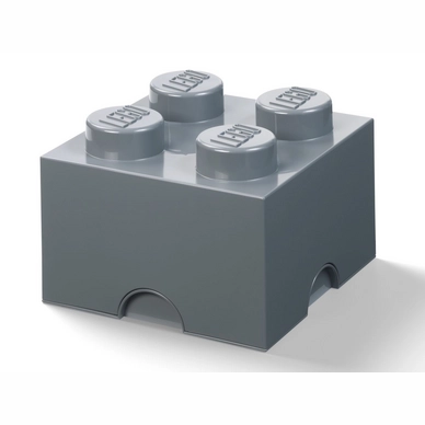Opbergbox Lego Brick 4 Grijs